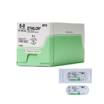 ETHILON 6-0 Nylon Suture - EXP 2023/08/31