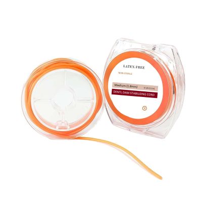2.1 Meter Dental Dam Stabilizing Cord Medium Elastic Wedges Clamps Sheets Non-Sterile 