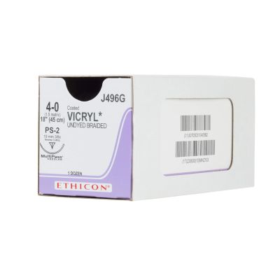 Ethicon Coated VICRYL 4-0  (Pack of 12) EXP - 2023/05/31