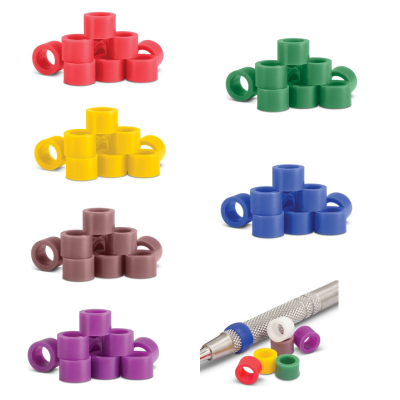 Small Silicone Code Rings, 60/Ea - AmeriCan Goods 