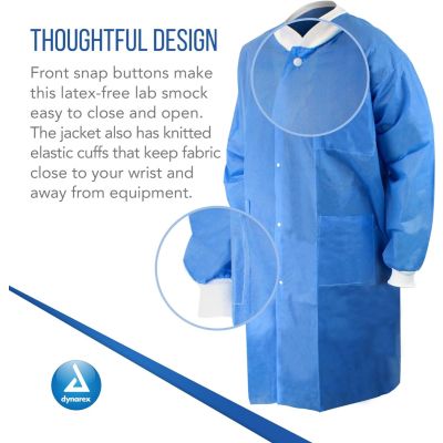 Lab Coat w/ Pockets  - Dynarex 