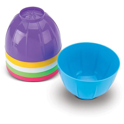 Neon Assorted Disposable Mixing Bowls, 12/Pk - AmeriCan Goods 